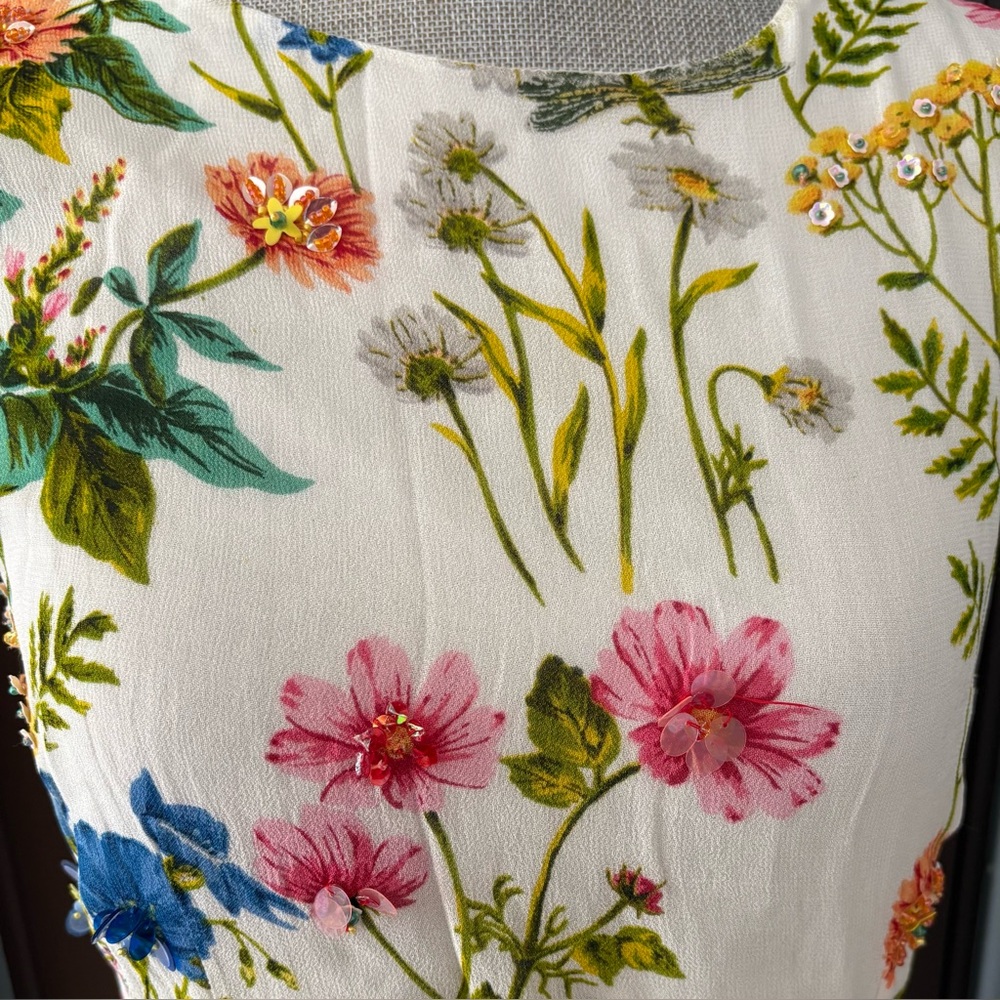Derhy Botanical Embellished High Low Maxi Dress - Picture 3 of 11
